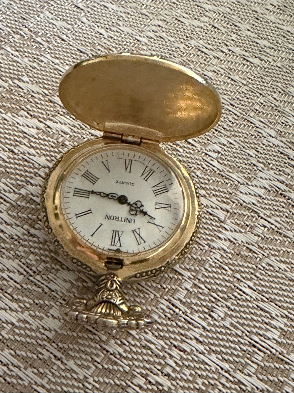 Unitron quartz pocket watch antique style watch